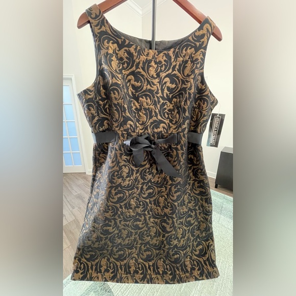 Jessica Howard Black and Gold / Bronze Dress. NWT size 16 - Picture 1 of 10